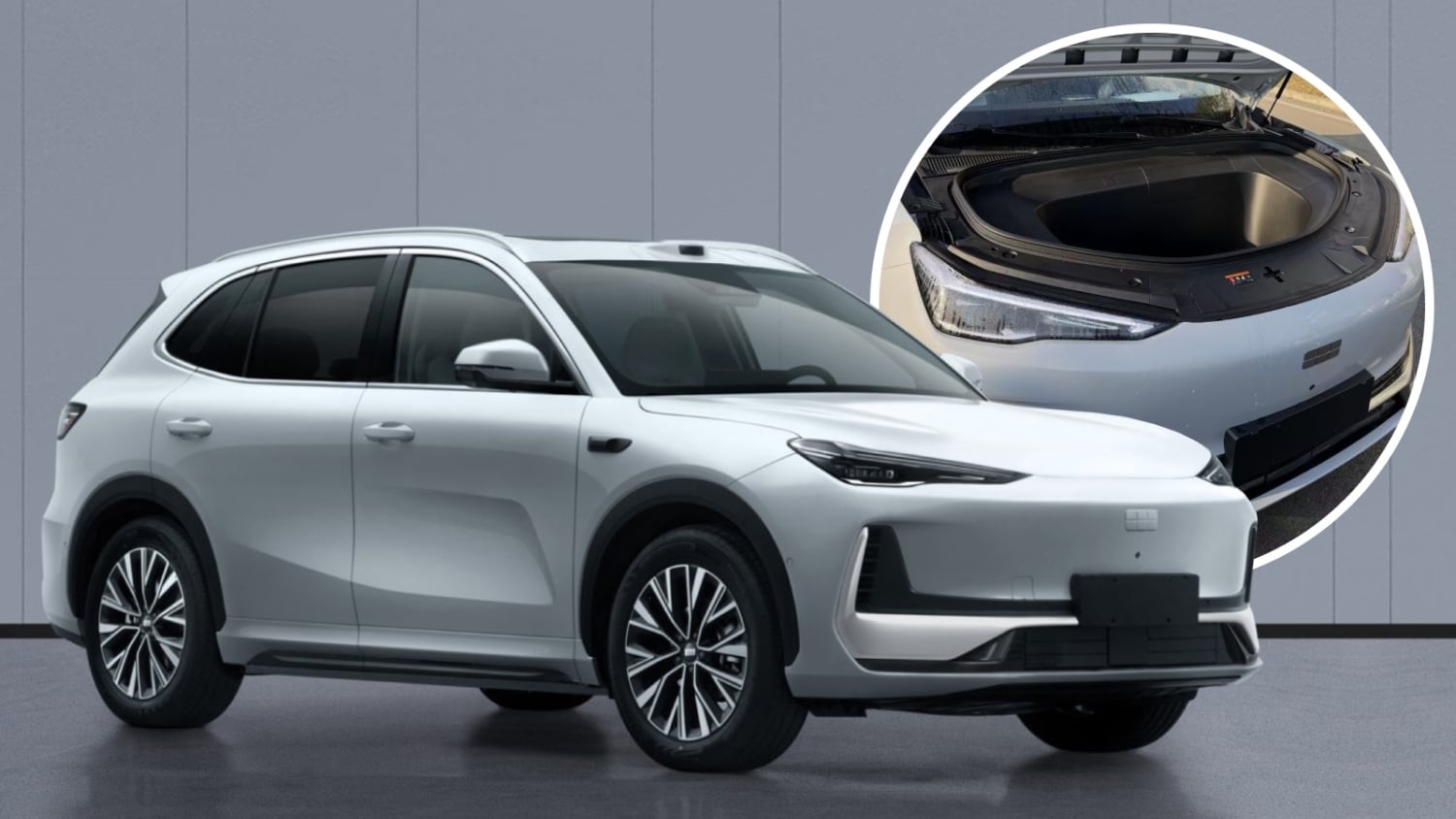 Передний багажник нового Geely EX5