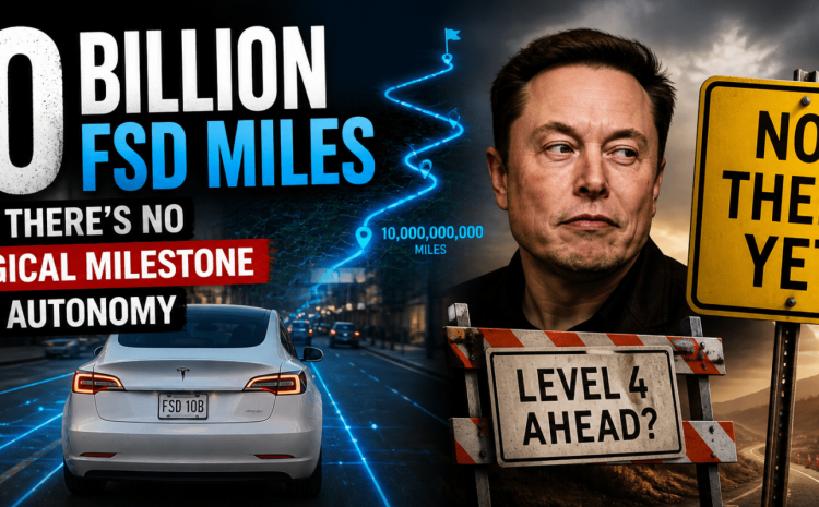  Tesla преодолела отметку в 10 миллиардов миль с FSD — что это значит для автономности?