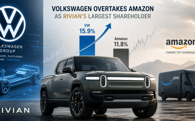  Volkswagen стал крупнейшим акционером Rivian с долей в 15,9%