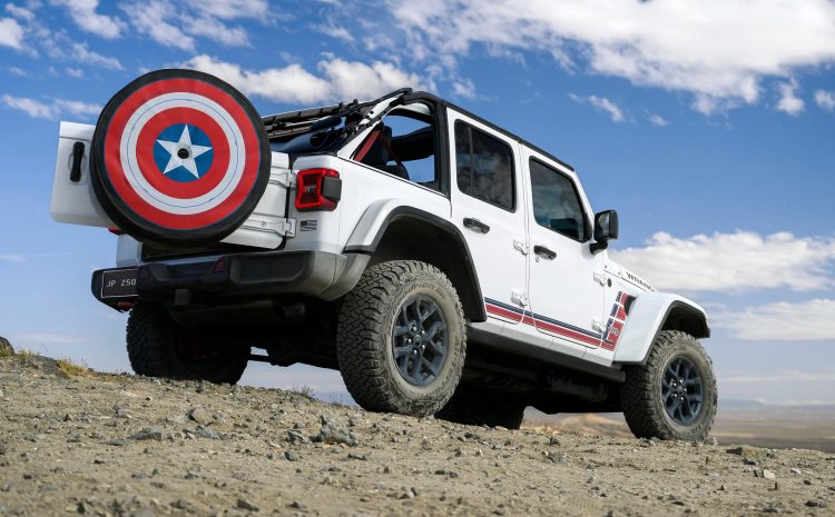  Jeep объединился с Marvel: новый Wrangler с щитом Капитана Америки