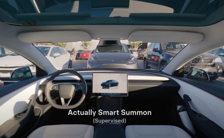 Tesla ускорила функцию Actually Smart Summon