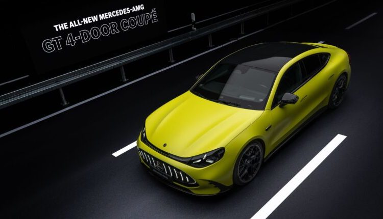  Mercedes-AMG представил полностью электрический GT — четырёхдверное купе