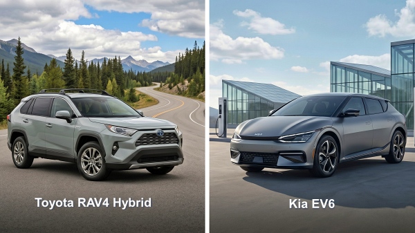  Kia EV6 против Toyota RAV4 Hybrid: кто экономнее?